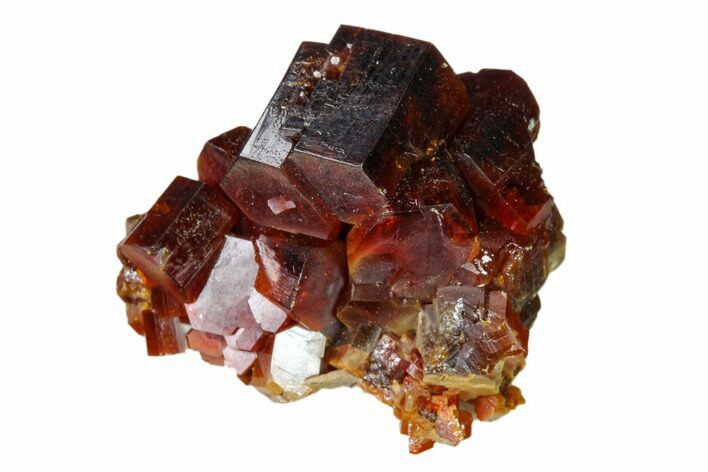 Deep Red Vanadinite Crystal Cluster - Huge Crystals! #157009